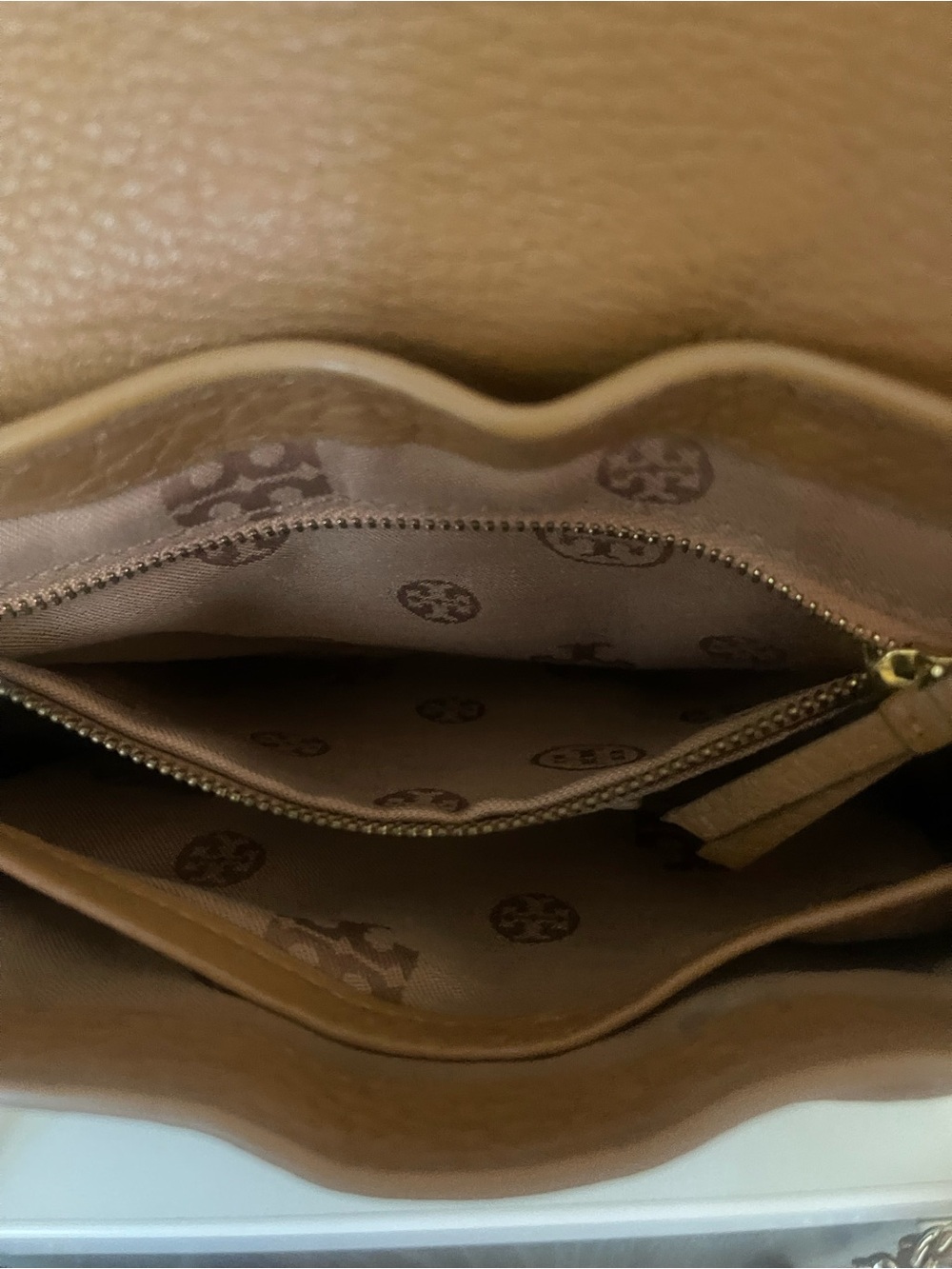 Tory Burch Saddle Brown Leather  Crossbody - Picture 13 of 16